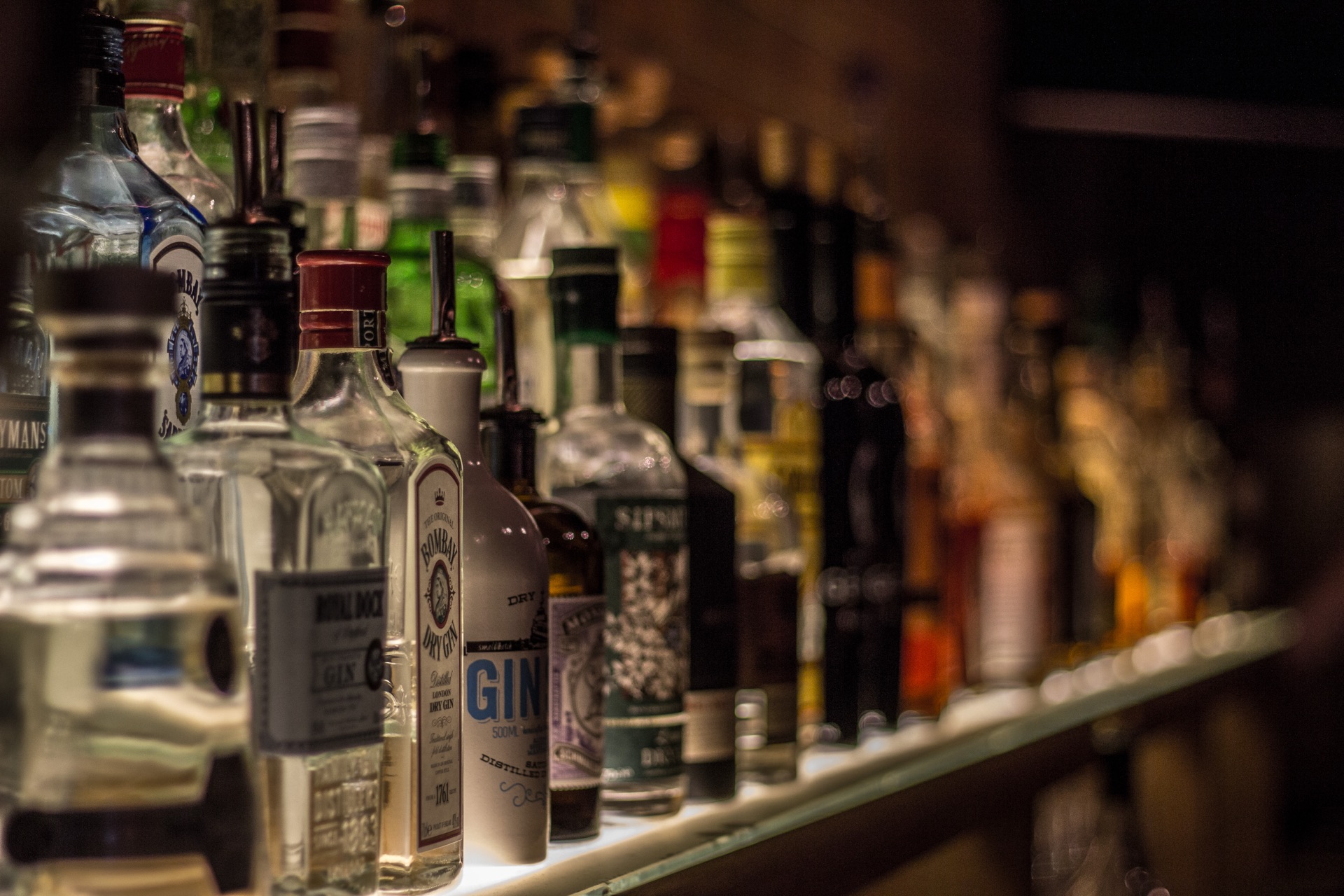 Gordo's Liquor Store shelves